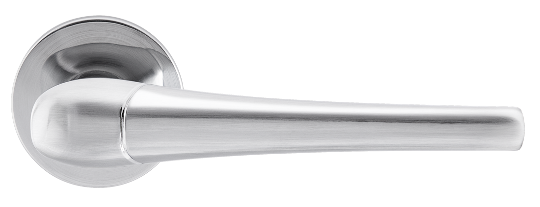 

Ручки дверные на розетке - Матовый хром MVM Z-1805 MC