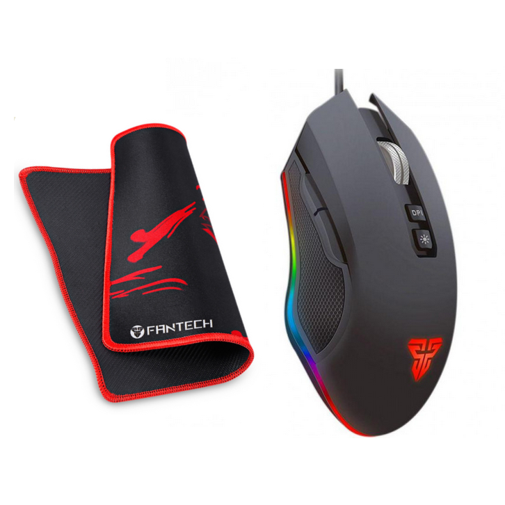 

USB Мышь Fantech X5S Zeus с ковриком. Цвет чёрный