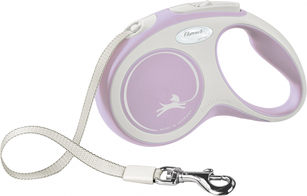 

Поводок рулетка Flexi New COMFORT S 5м до 15кг сиреневый (TX-213406)