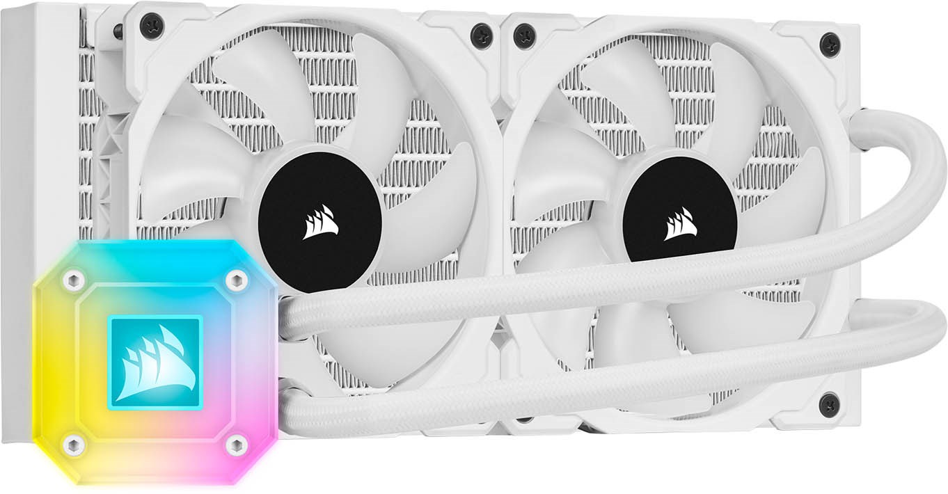 

Система водяного охлаждения Corsair iCUE H100i Elite Capellix RGB White (CW-9060050-WW), Intel: 2066/2011/1200/1151/1150/1155/1156/1366, AMD: TRX4/TR4/AM4/AM3/AM2, 277х120х27 мм
