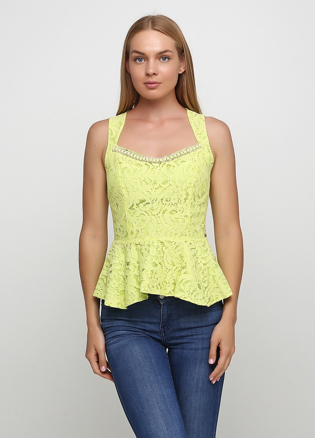 

Блуза Guess By Marciano повсякденна 42 яскраво - салатовий GS0620BL0030