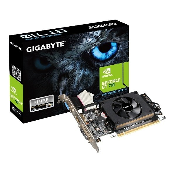

Відеокарта Gigabyte GeForce GT710 2GB DDRR5 64bit low profile (GV-N710D5-2GL)