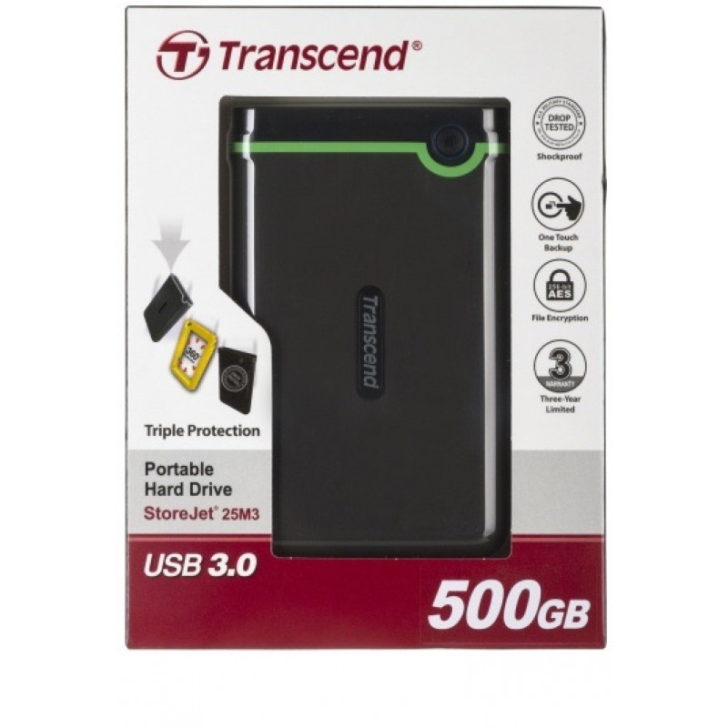 

Жорсткий диск Transcend StoreJet TS500GSJ25M3S (TS500GSJ25M3S)