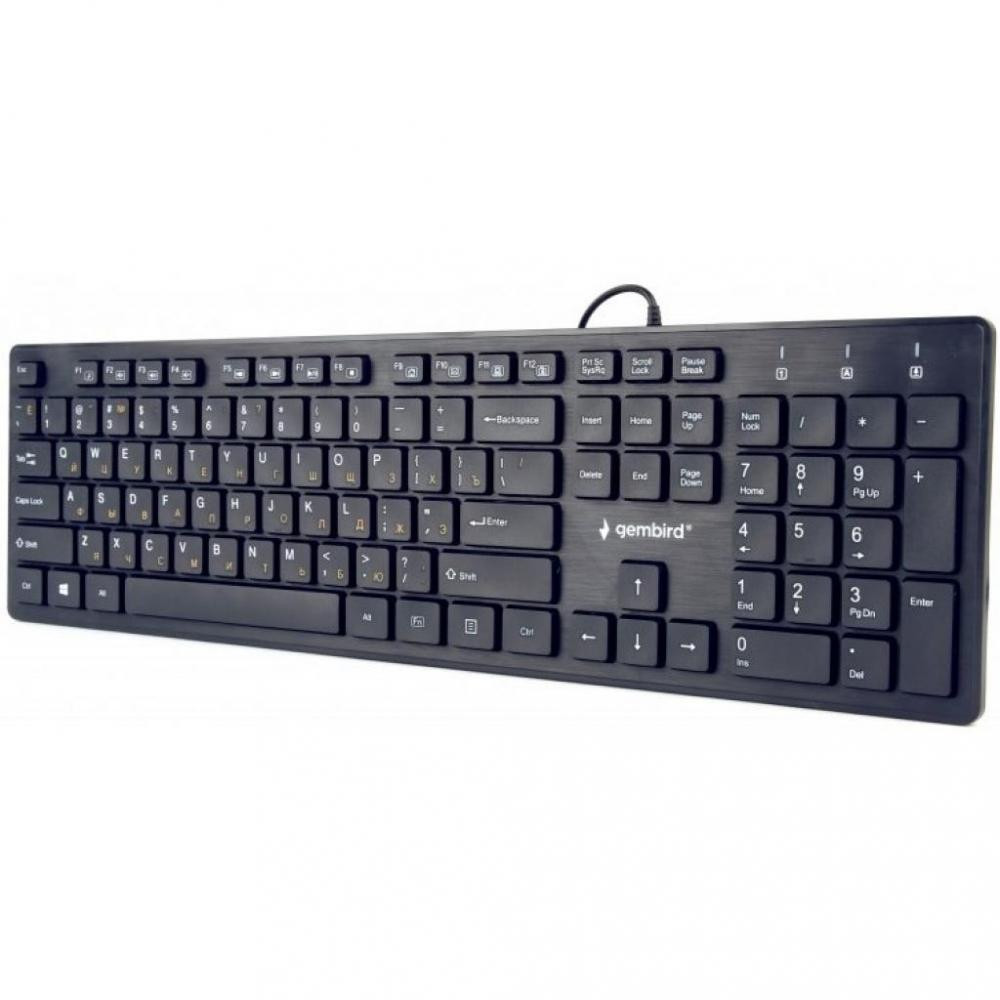

Клавітура Gembird KB-MCH-03-RU Black USB (KB-MCH-03-RU)