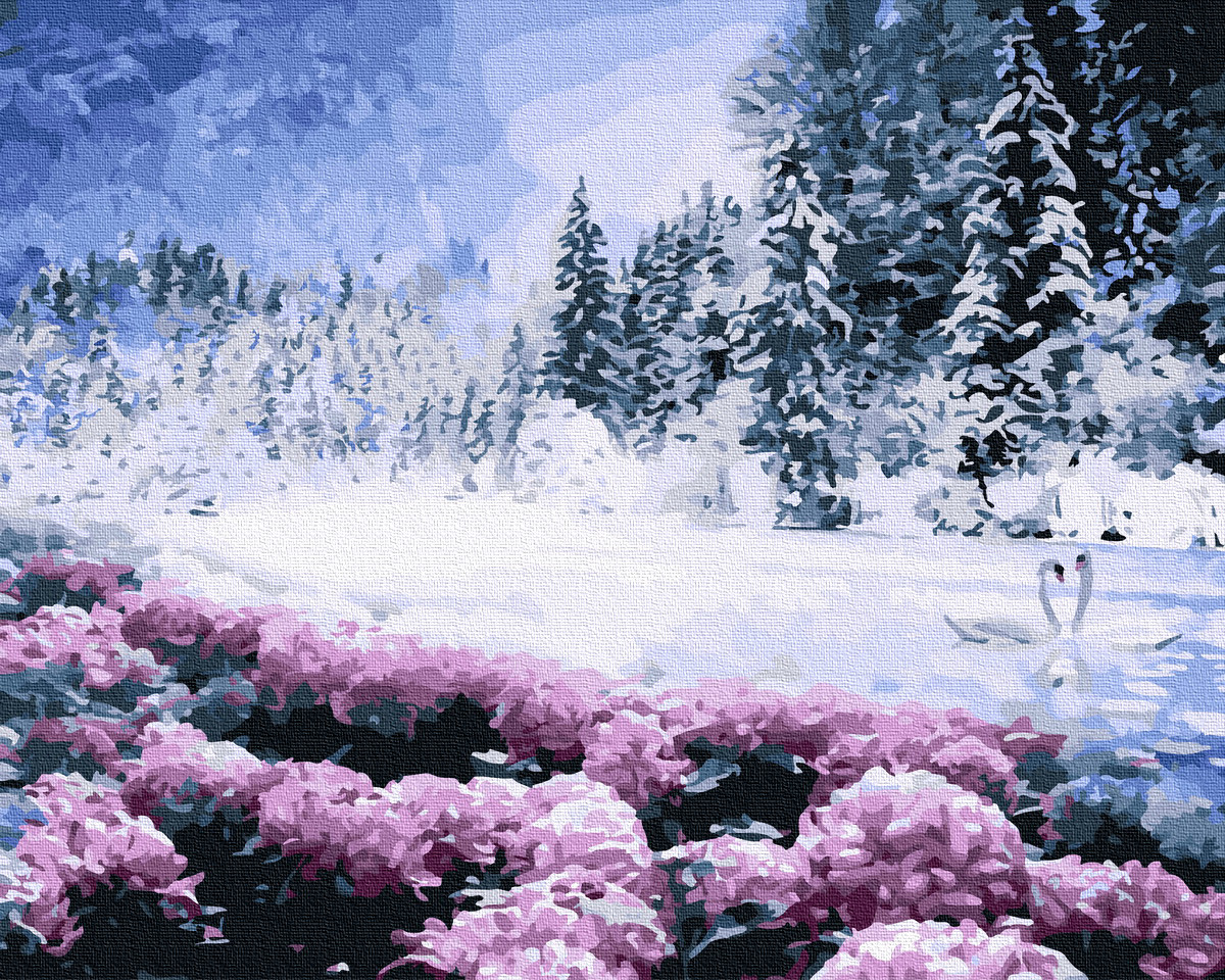

Картина по Номерам Зимнее озеро 40х50см RainbowArt GX36519