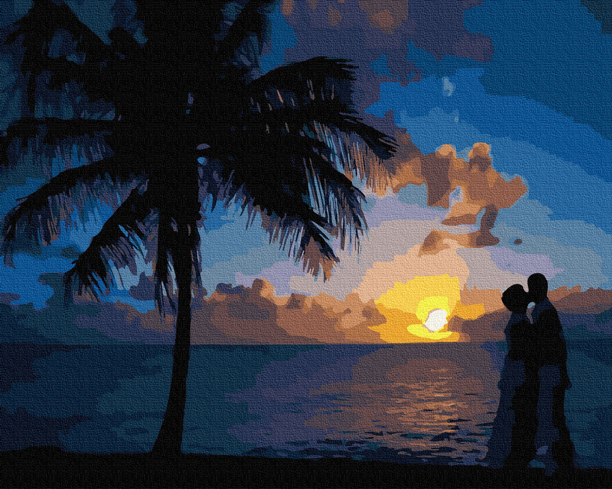 

Картина по Номерам Рассвет на берегу 40х50см RainbowArt GX36132