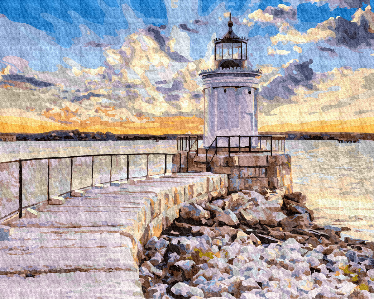 

Картина по Номерам Маяк в солнечном свете 40х50см RainbowArt GX36123