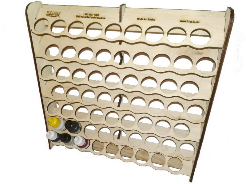 

Настенный модуль Laser Model Graver ТМ Лазер Модел Гравер под краску для 63 емкостей диаметром 25 мм (LMG WO-1226)