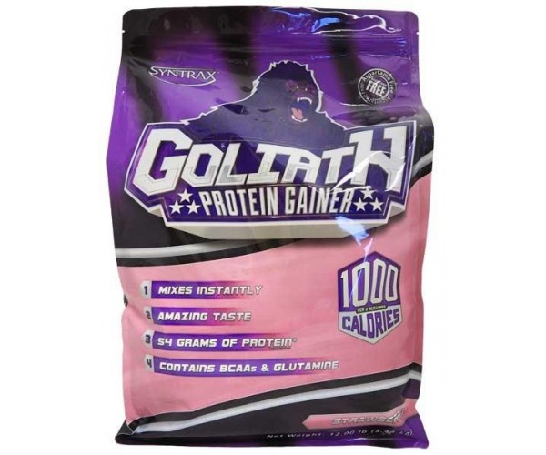 

Гейнер Syntrax Goliath Protein Gainer, 5.44 кг Клубника (88043)