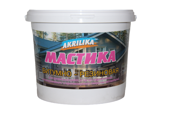 

Мастика гидроизоляционная битумно-резиновая Akrilika 10 кг