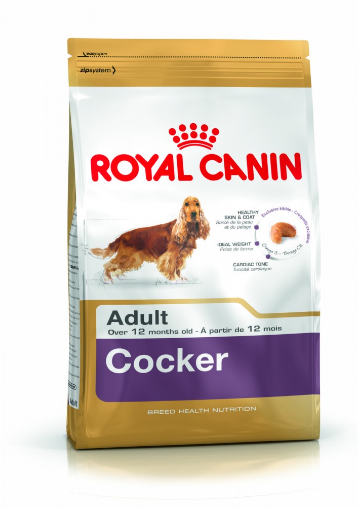 

Корм Royal Canin Cocker 25 Adult для собак породы кокер-спаниель 3кг (3969030)