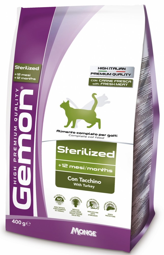 

Корм Gemon Cat Sterilized Light stirility с индейкой 20 кг (70310048)