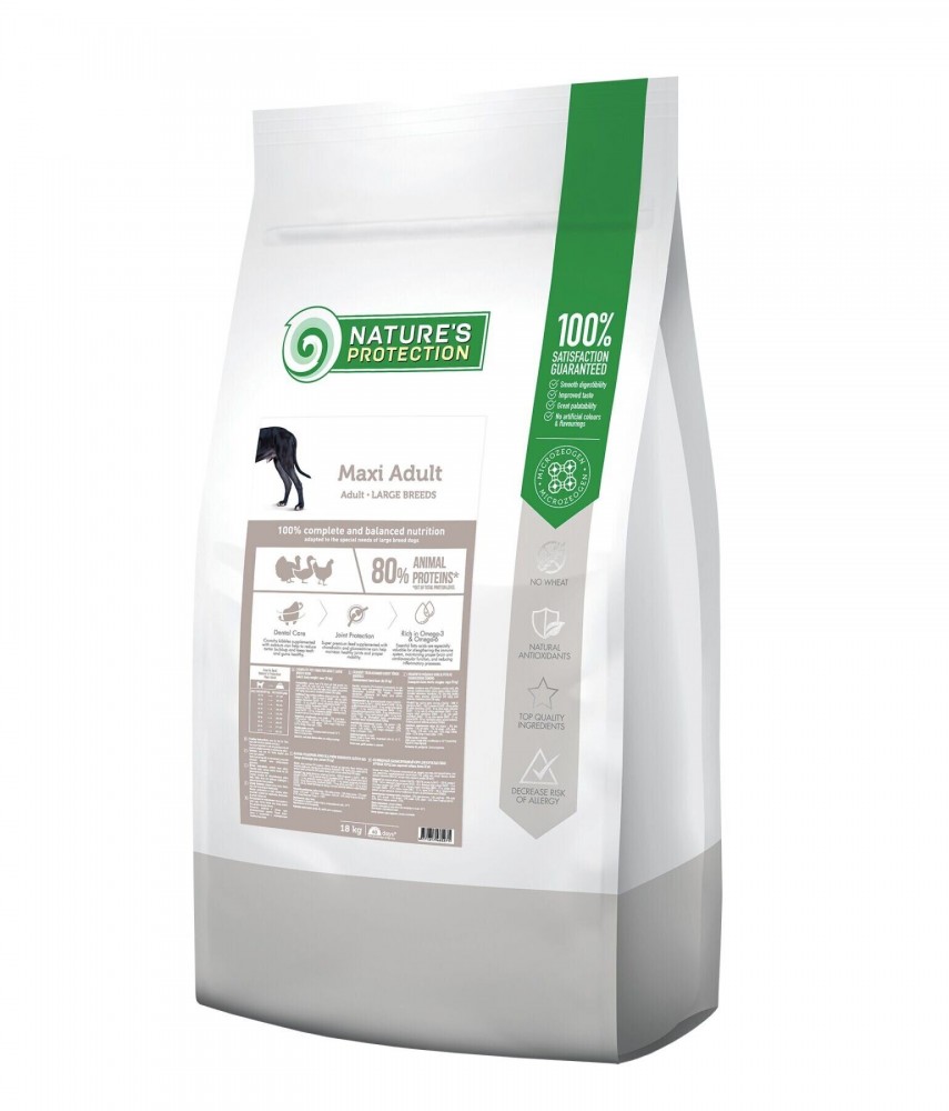 

Сухой корм для взрослых собак крупных пород Nature's Protection Maxi Adult Large Breeds 18кг (NPB46027)