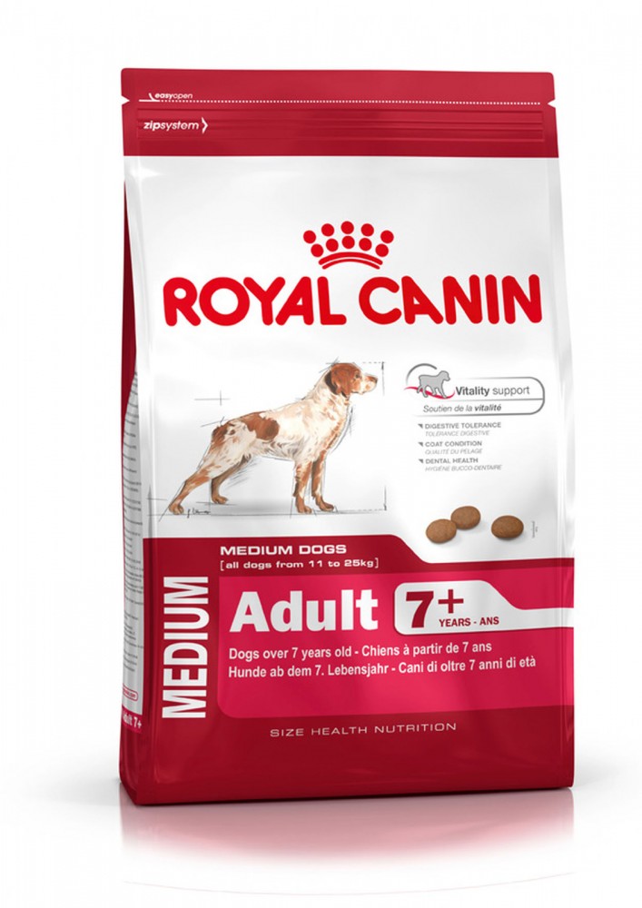 Корм для пожилых собак средних пород Royal Canin Medium Adult 7+ 4кг