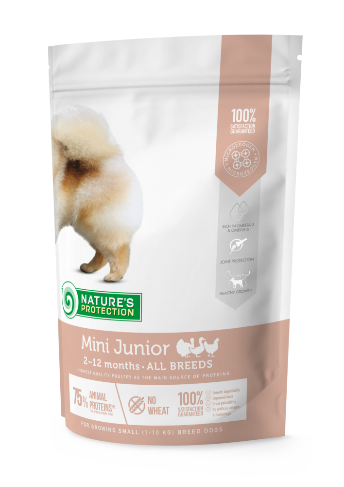 

Сухой корм для щенков малых пород Nature's Protection Mini Junior Small Breeds, 7.5 кг (NPS45725)