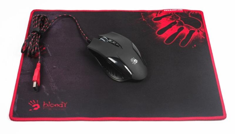 

Мышь A4Tech Q5081S Bloody Black USB + коврик