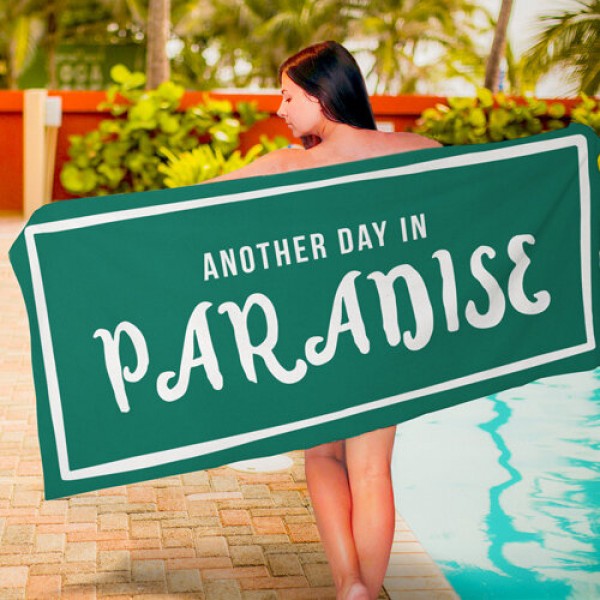 

Полотенце большое с принтом Another day in paradise Present большое полотенце с принтом 150х70 см