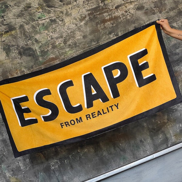 

Полотенце большое с принтом Escape from reality Present большое полотенце с принтом 150х70 см