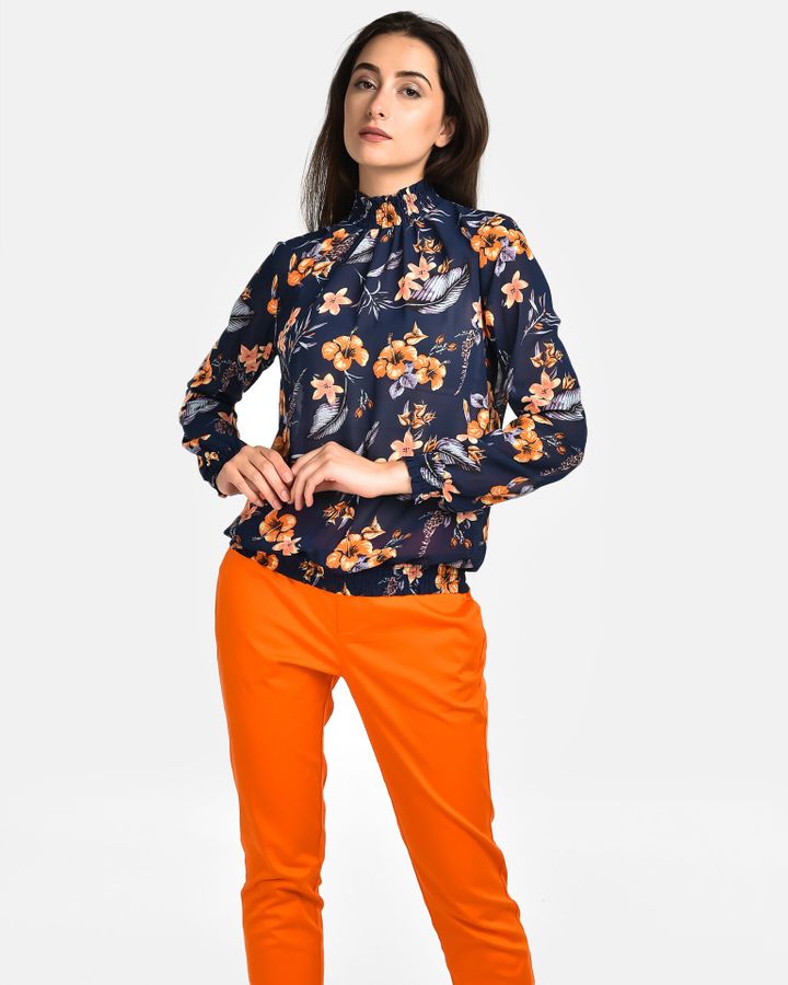

Блузы с длинным рукавом Pieces Синий XS 2934717861105