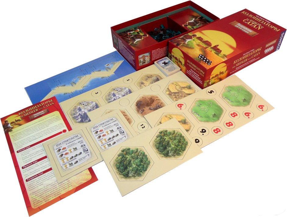 

Настольная игра Hobby World Колонизаторы. Расширение для 5-6 игроков (Catan: 5-6 Player Extension)