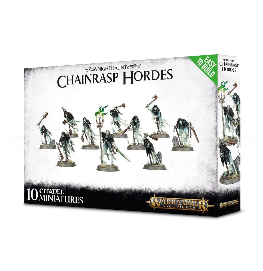 

Настольная игра Games Workshop Эпоха Сигмара Ночные Охотники Гремящая Цепями Орда (Age of Sigmar Easy to Build: Nighthaunt Chainrasp Hordes)