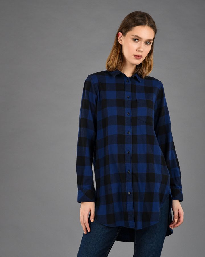 

Рубашки с длинным рукавом H&M Синий S 2000001131114