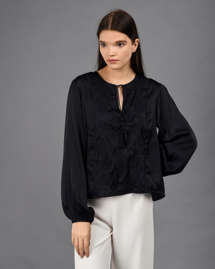

Блузы с длинным рукавом H&M Синий XS 2000001212288