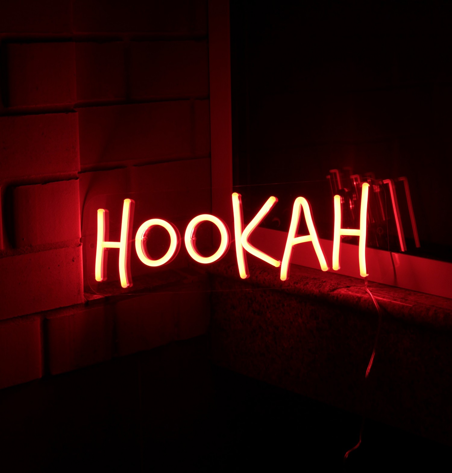 

Неоновый светильник Neon Lightning «Hookah» Желтый