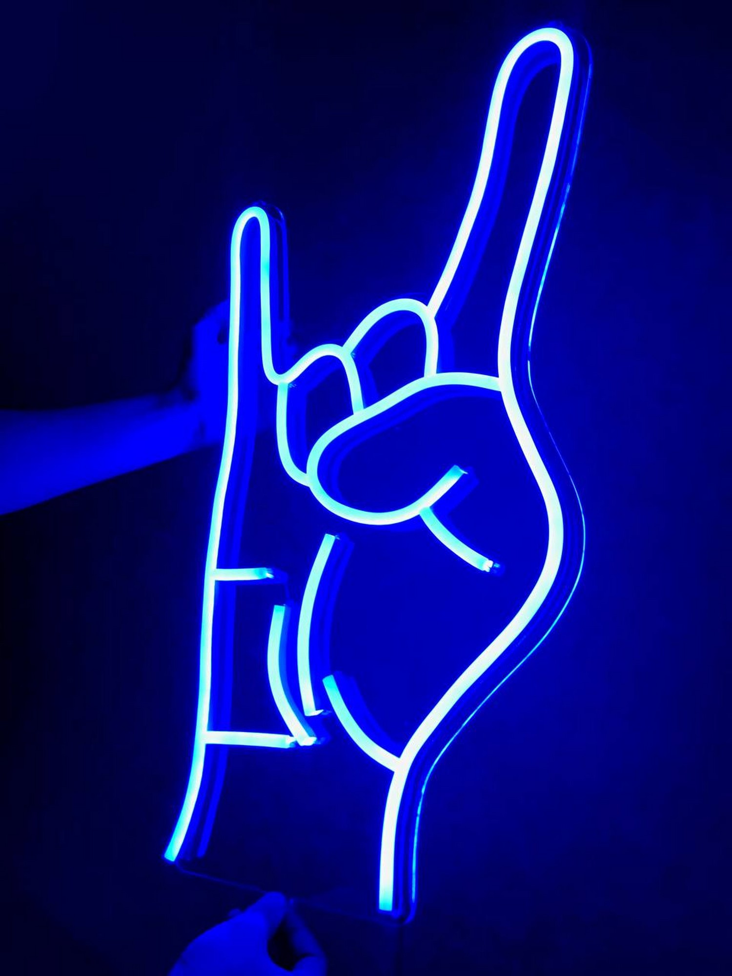

Неоновый светильник Neon Lightning «Рок» Синий