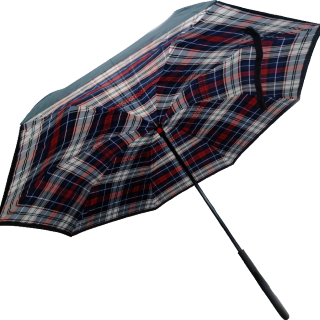 

Умный зонт наоборот Up-brella. Зонт обратного сложения - Антизонт Клетка