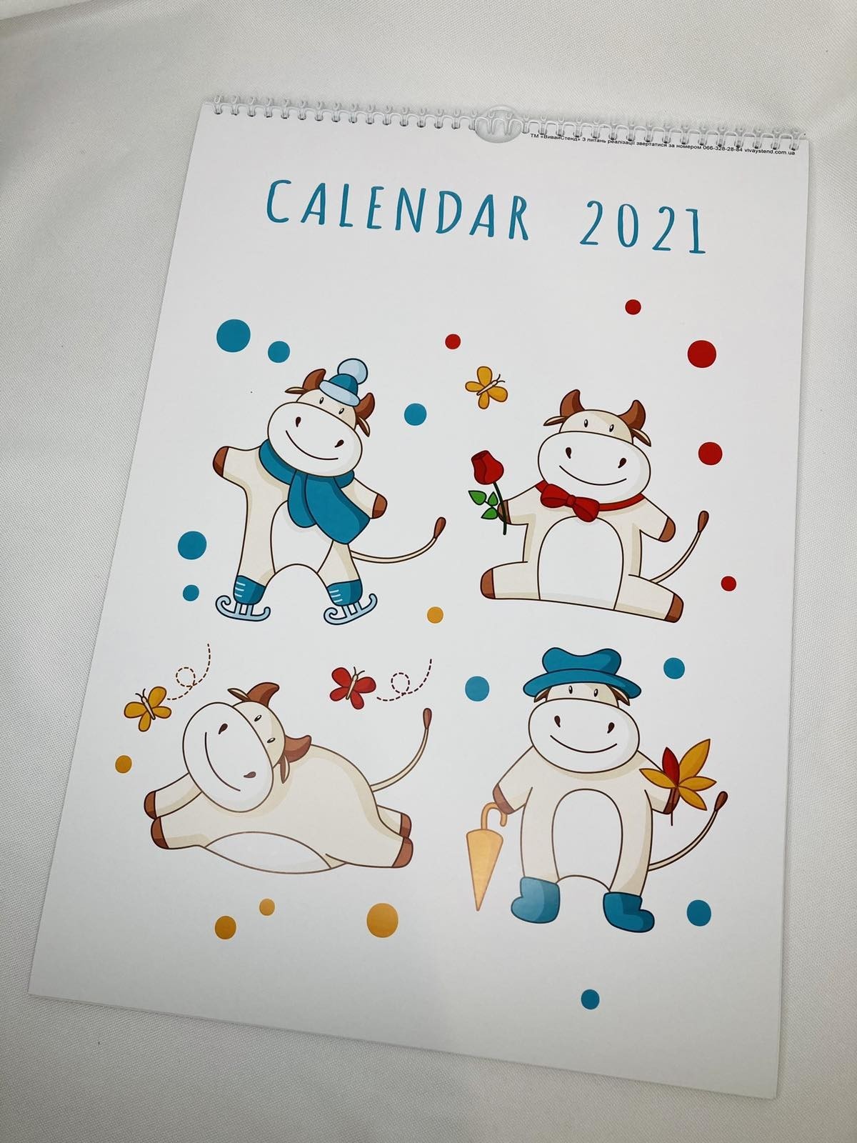 

Календар Vivay на 2021 рік Calendar А3 (7878)