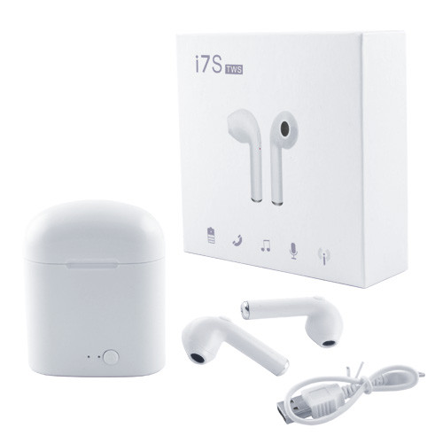

Беспроводные bluetooth наушники i7S 5.0 с кейсом white