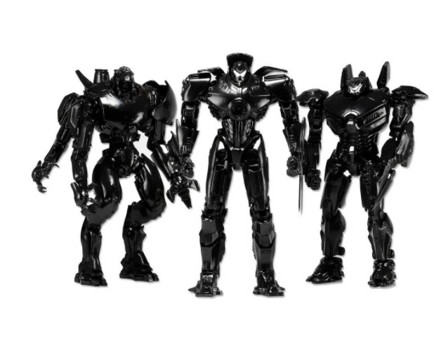 

SDCC 2014 NECA "Заключительные титры" Эксклюзивный набор из 3-х JAEGER Тихоокеанского побережья 17 см