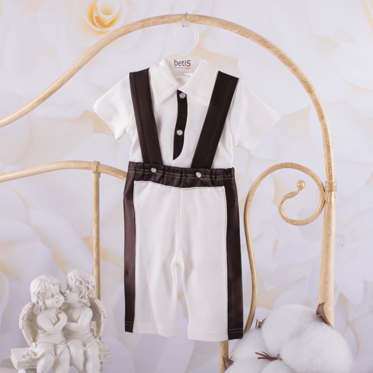 

Костюм BetiS "Стіляшка" к.р. кофта, штани Шоколадний Інтерлок 27078040 Зріст 62