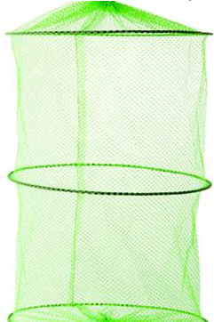 

Садок сетка рыболовный 3 кольца Stenson WSI51143 30 см Green