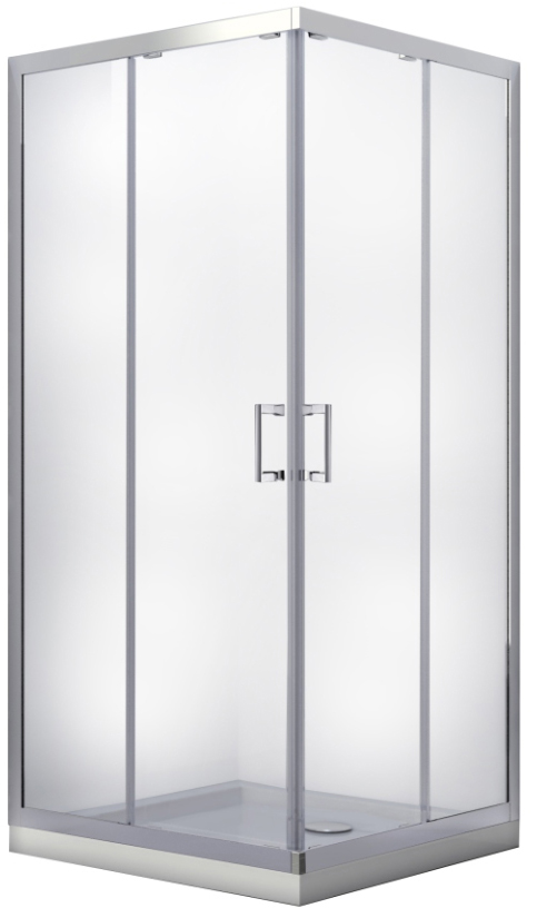

Душевая кабина квадратная BESCO Modern 80x80x185 графит без поддона