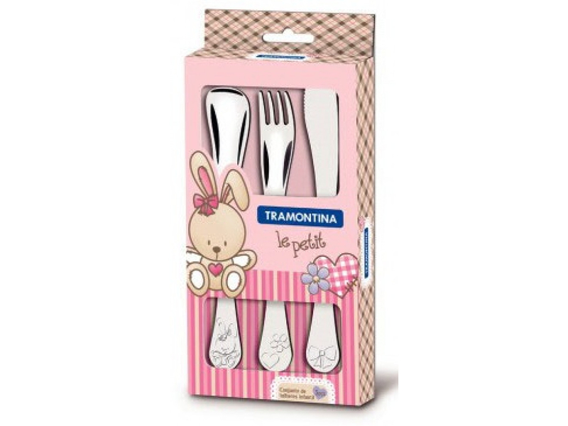 

Набор столовых приборов для детей TRAMONTINA BABY Le Petit pink 3 предмета (66973/005)