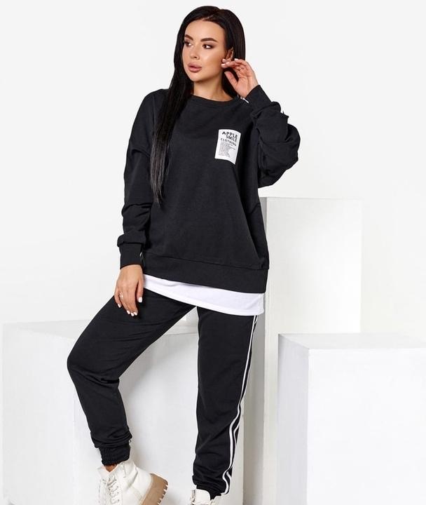 

Спортивный костюм G&M k-77063 46-48 Размер цвет черный