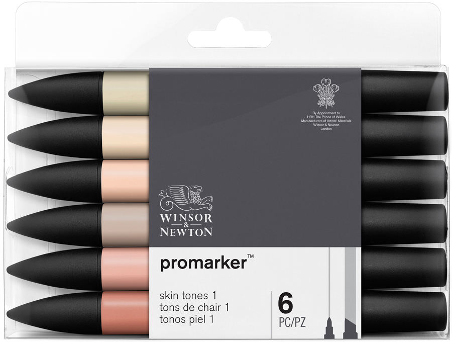 

Набор двухсторонних маркеров Winsor Newton Promarker Телесные 6 цветов (290029)