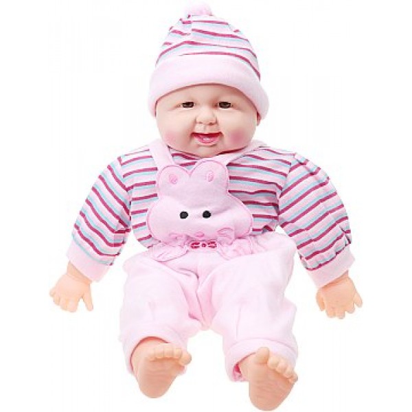 

Пупс-хохотун Limo Toy Baby музыкальный в розовом комбинезоне 50 см (X2408-5-1)