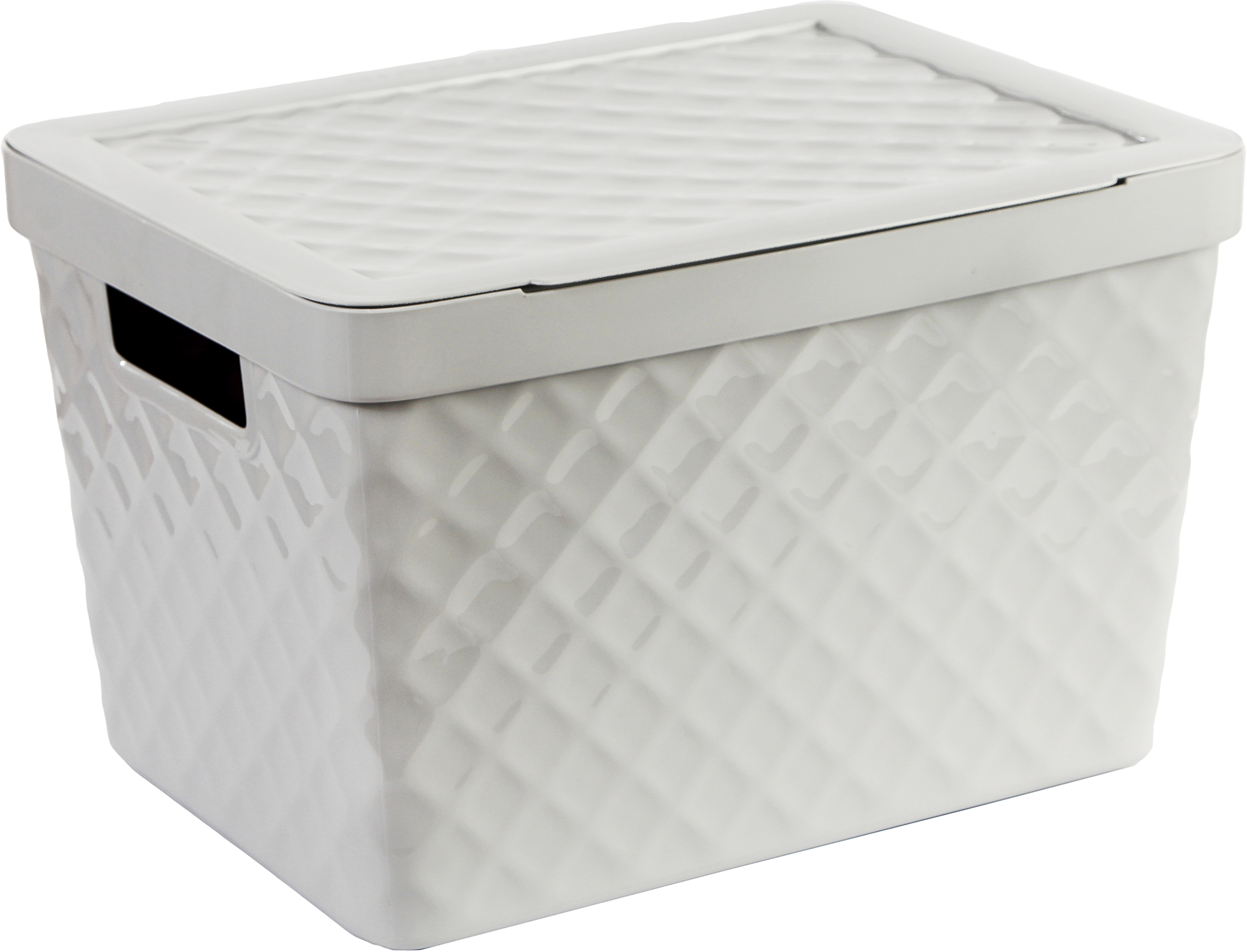 

Корзина пластиковая Heidrun Diamond Box 17.5 л Серая (7084_серая)