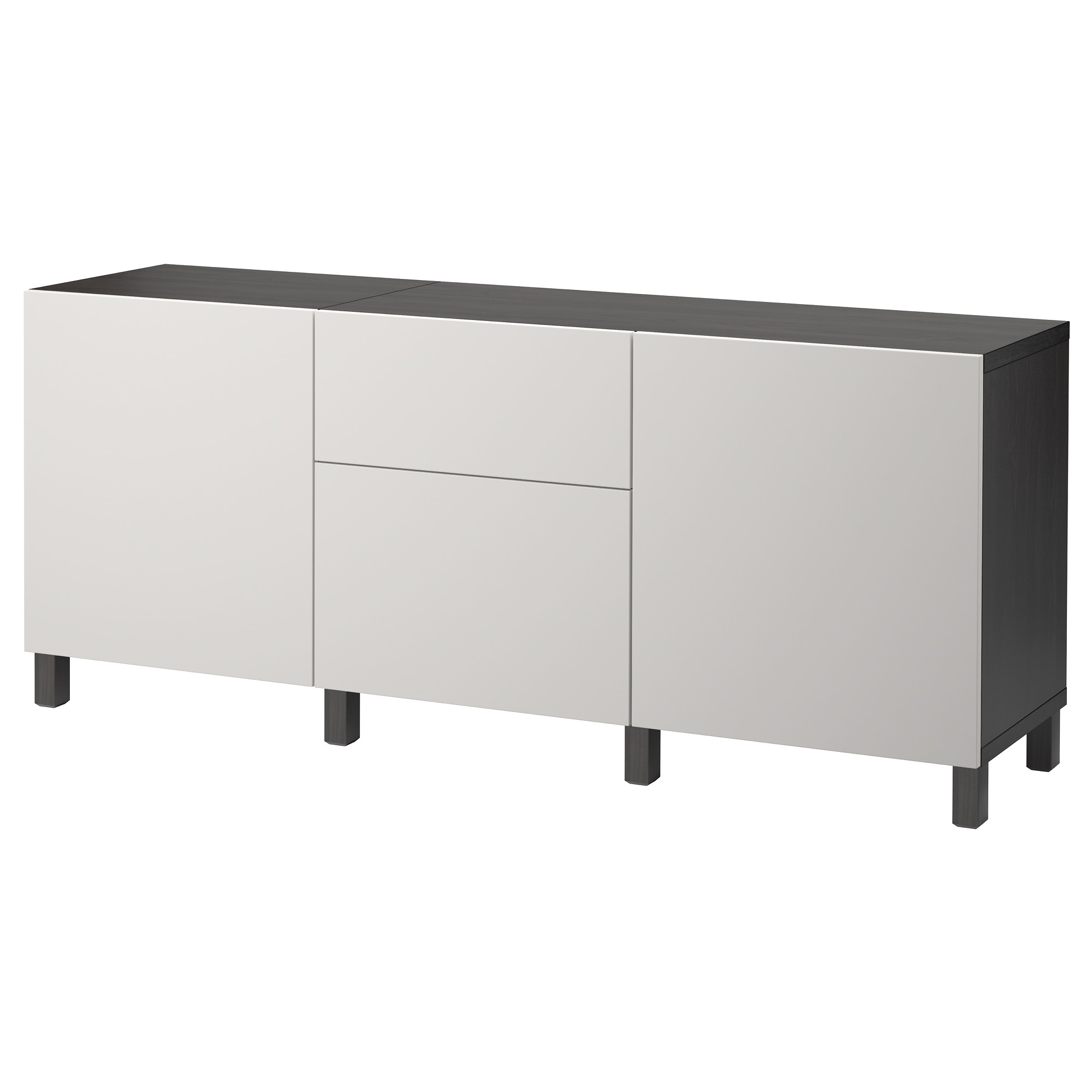 

Комбинация для хранения с ящиками IKEA БЕСТО черно-коричневый 792.049.33