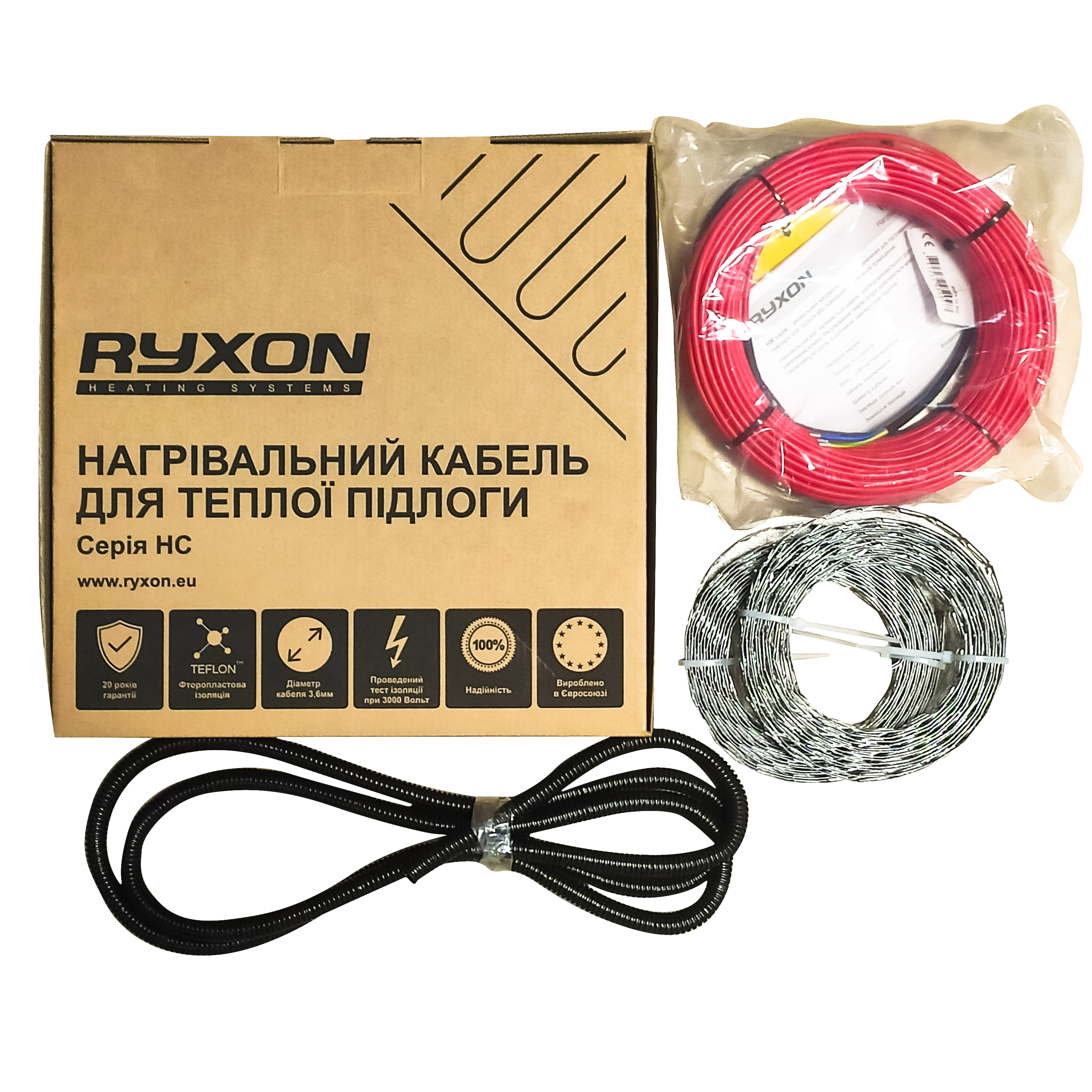 

Нагревательный кабель Ryxon HC-20-35 м (3,5-4,4 м2)