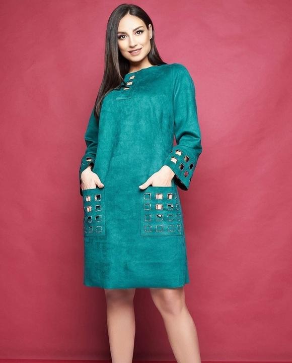 

Платье G&M k-77228 54 Размер цвет зеленый