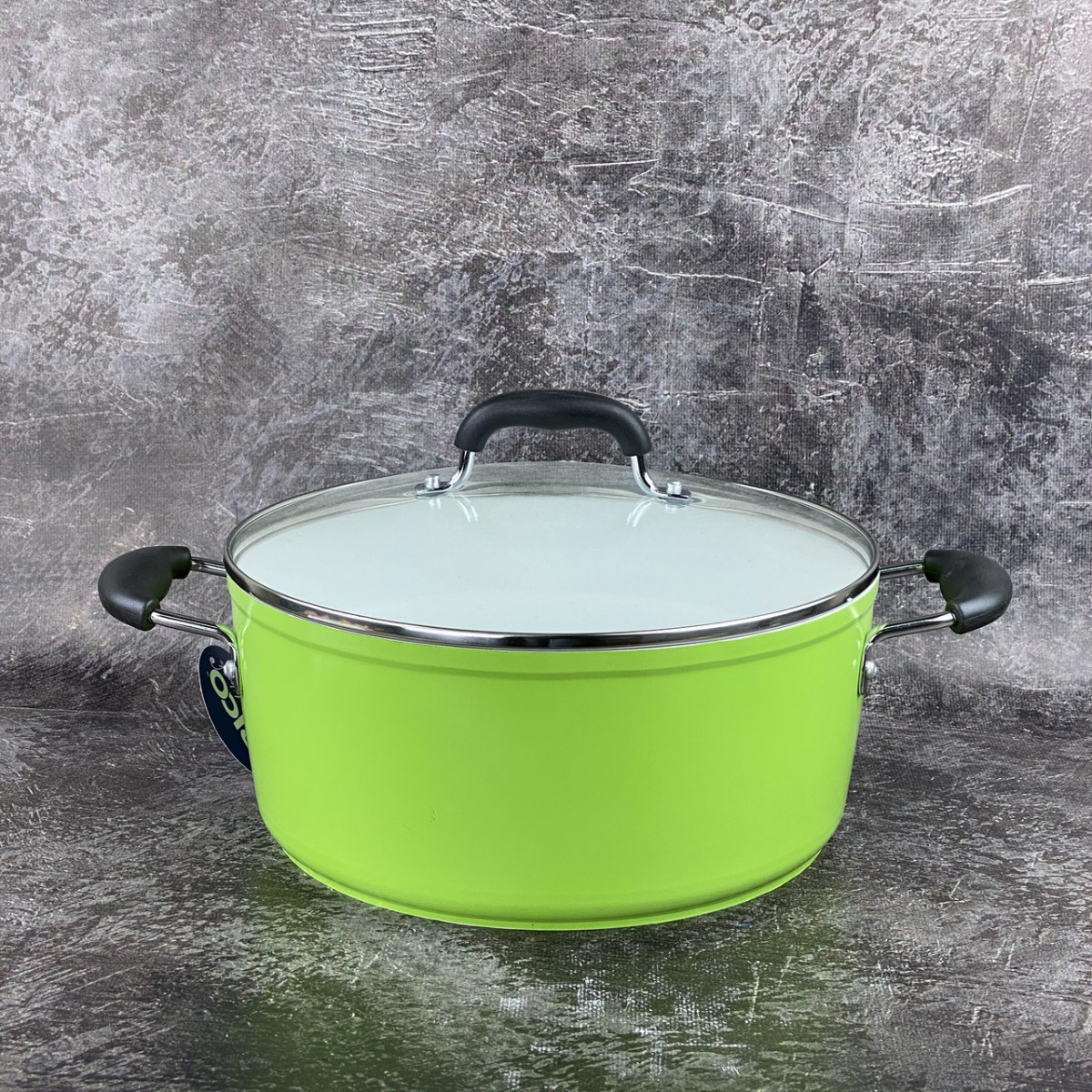 

Кастрюля стальная Frico 6.3 л со стеклянной крышкой (FRU-363-green)