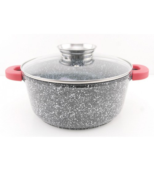 

Кастрюля алюминиевая A-Plus 4.3 л Ø24 см с индукционным дном и мраморным антипригарным покрытием (AP-1470)