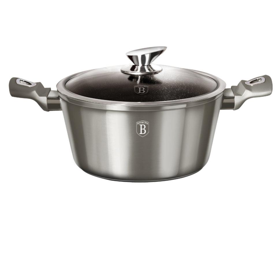 

Кастрюля алюминиевая Berlinger Haus Carbon Metallic 6.1 л Ø28 см с индукционным дном и мраморным антипригарным покрытием (BH-1236-N)