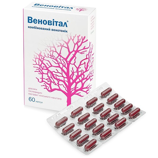 

Венотоник Universe Pharm ​Веновитал 60 капсул