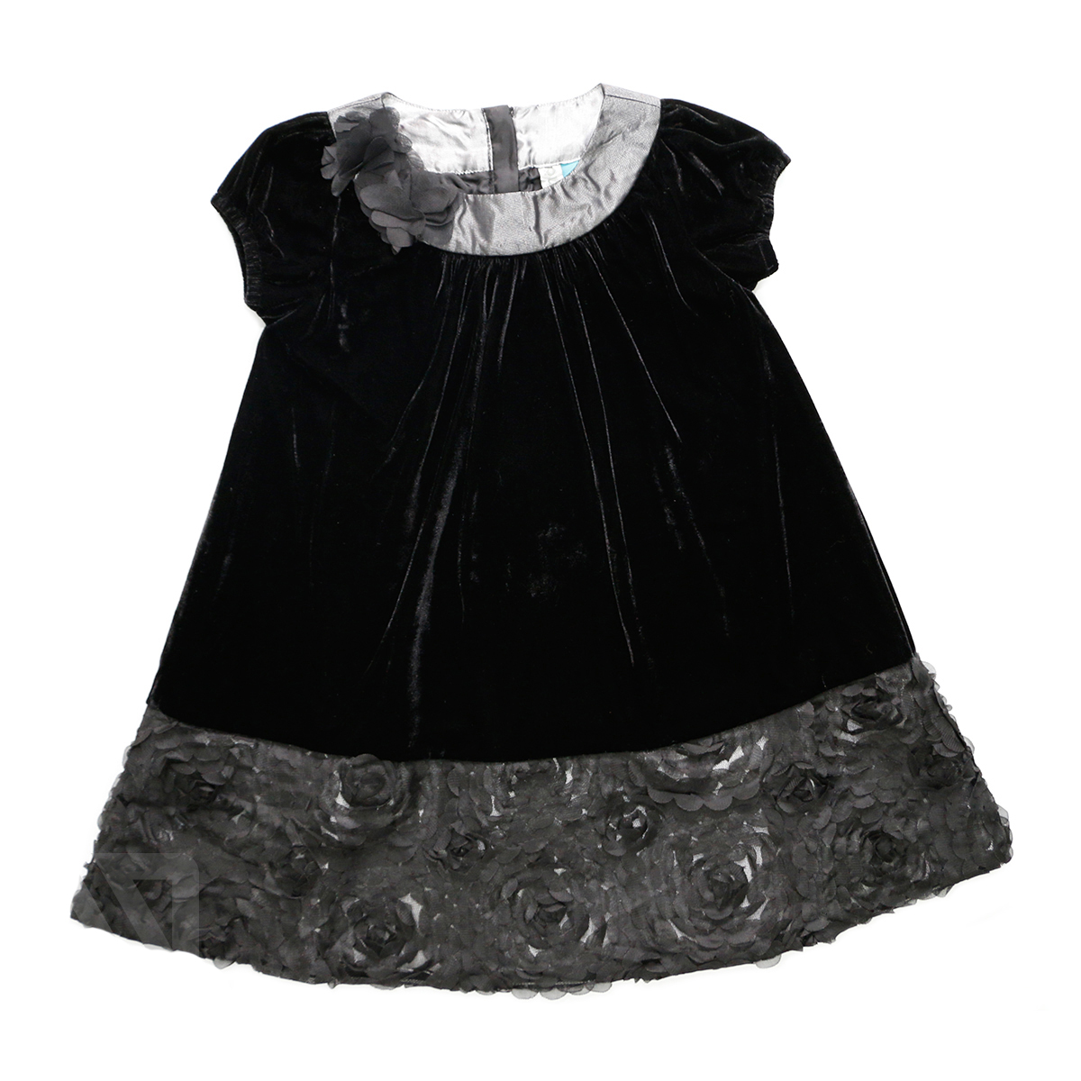 Платье черное бархатное Accola детское