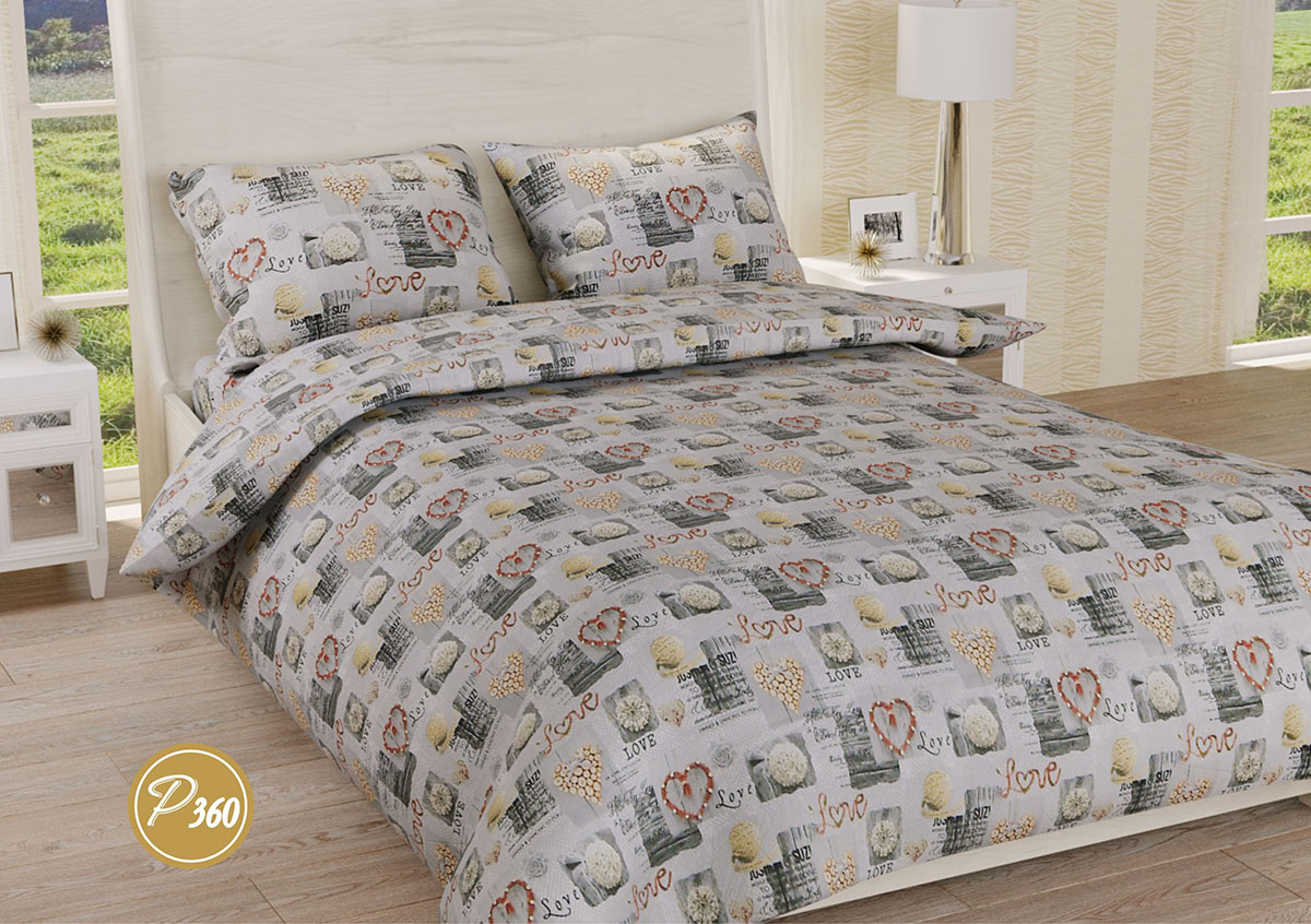 

Постельное белье Ранфорс Органик Р 360 Leleka-Textile полуторный цветной (1483/3961)